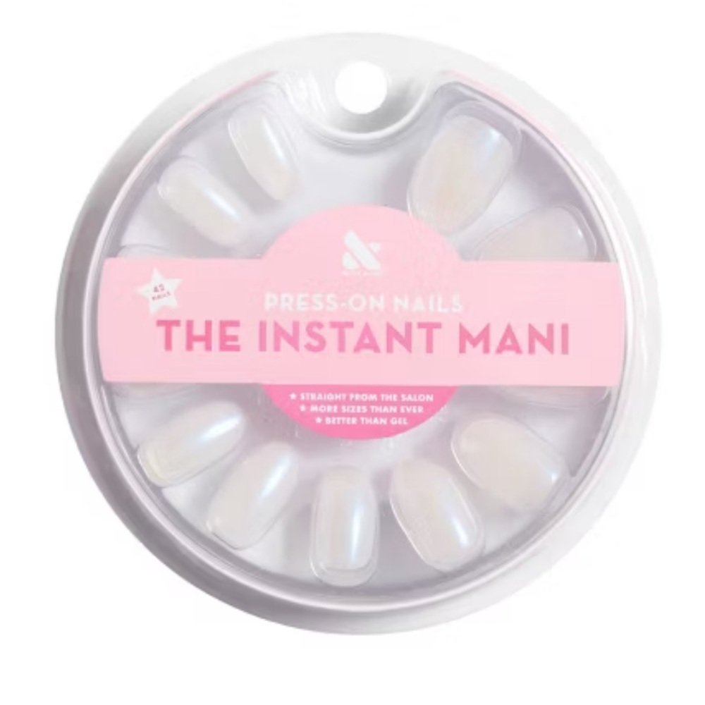 Olive & June Press On Nails - Oval Medium - Pink Goldfish - 42ct